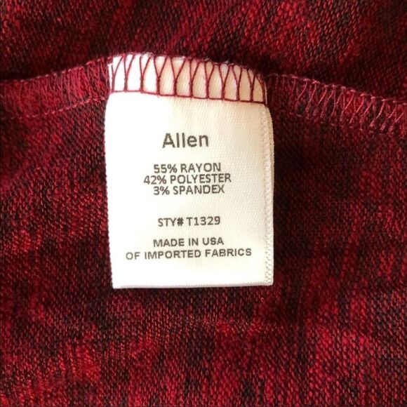 Amelia James Burgundy Allen Batwing Cardigan Size XXL NWT - Picture 6 of 7